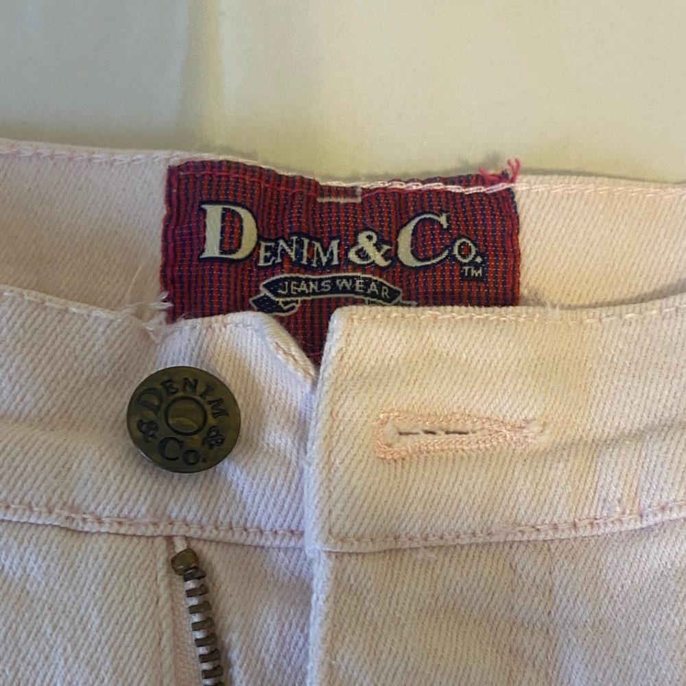 Baby pink retro vintage Women's Boot Cut Jeans - Picture 3 of 6